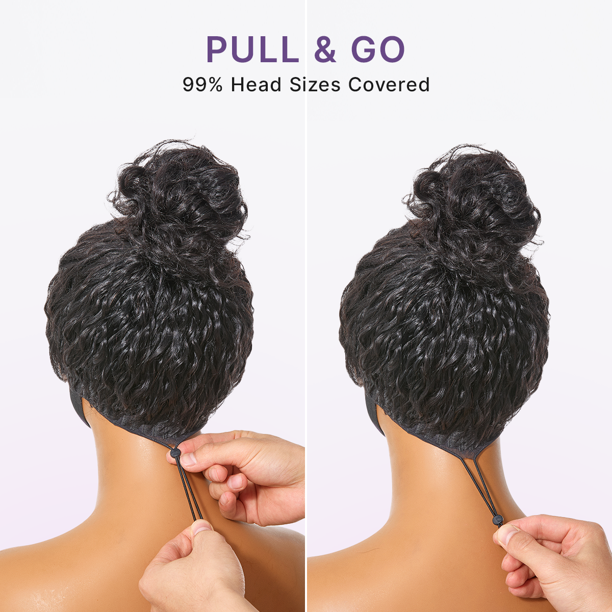 Glueless Water Wave Wig – Fluffy & Natural Volume